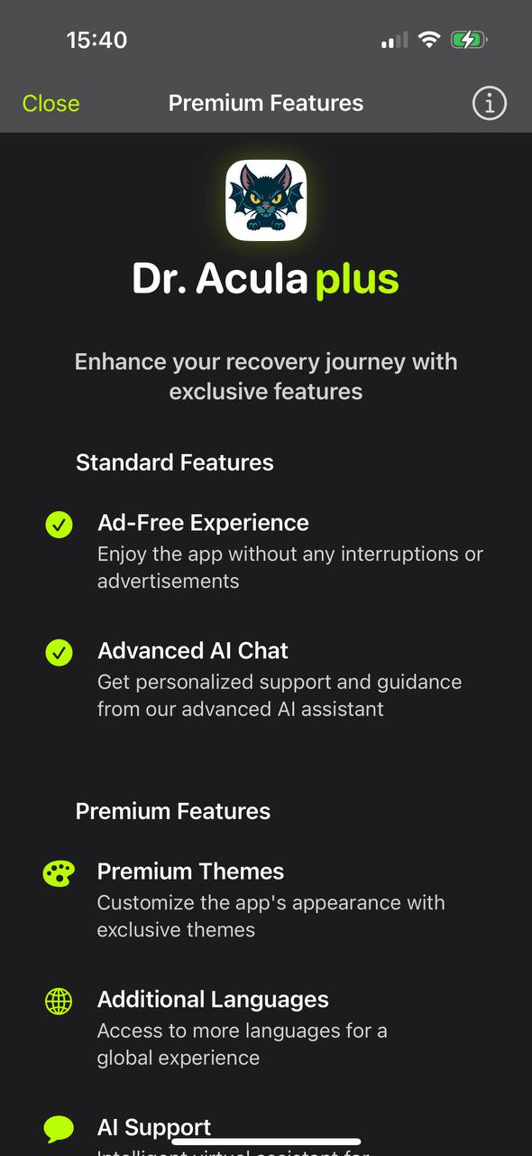 app screen content